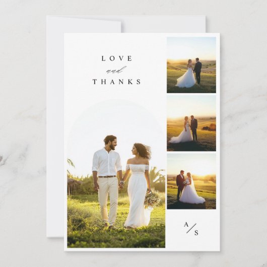 Liefde en Bedankt Weddenschap Foto Hartelijk dank (Voorkant)