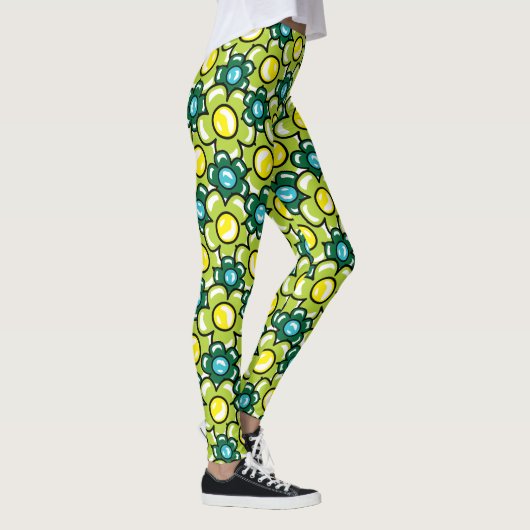 Liefde en bloemen leggings (Rechts)