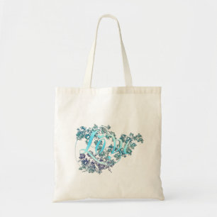 Liefde en bloemen tote bag