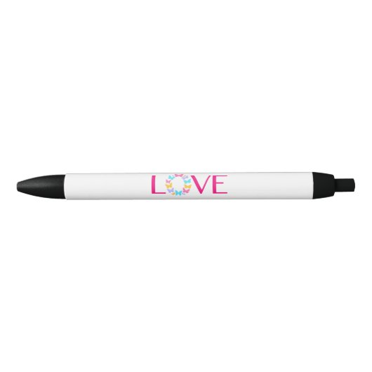 Liefde en Butterflies Black Ink Pen (Voorkant)