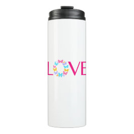Liefde en Butterflies Thermal Tumbler Thermosbeker