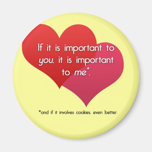 Liefde en Cookies Magnet Magneet (Voorkant)