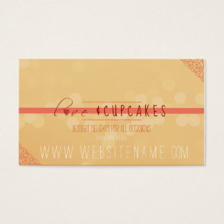 Liefde en cupcakes visitekaartje