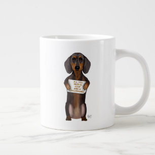 Liefde en Dachshund Extra Grote Beker