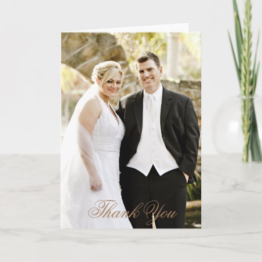 Liefde en Dank Trouwdag Trouwkaart Bedankt (Voorkant)