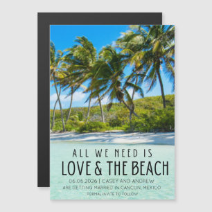 Liefde en de Beach Destination Wedding Save Date