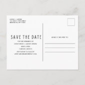Liefde en de Beach Destination Wedding Save Date Aankondigingskaart (Achterkant)