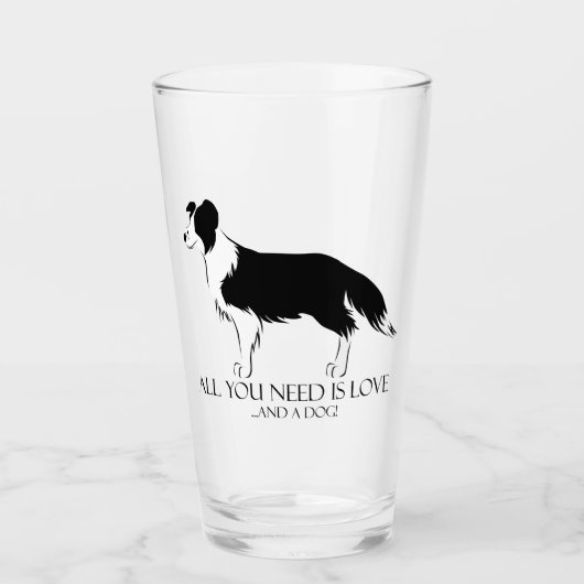 Liefde en een hond glas (Voorkant)