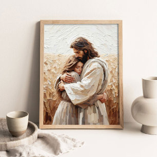 Liefde en geloof, Christelijke wanddecoratie, Jezu Poster