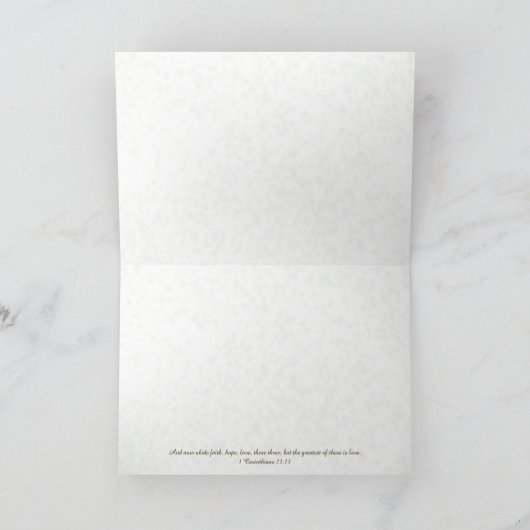 Liefde en Geloof Nota Kaart - 1 Korintiërs 13 (Binnen)