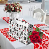 Liefde en Geschenken Valentijnsdag Hand Getrokken Groot Cadeauzakje