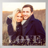 Liefde en glitter foto poster (Voorkant)