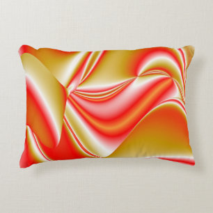 Liefde en Goud Abstract 3D Rainbowart Accent Kussen