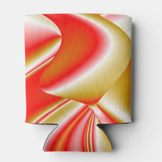 Liefde en Goud Abstract 3D Rainbowart Blikjeskoeler (Achterkant)