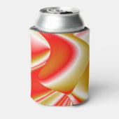 Liefde en Goud Abstract 3D Rainbowart Blikjeskoeler (Blikje Achterkant)