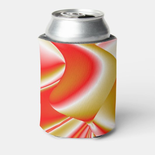 Liefde en Goud Abstract 3D Rainbowart Blikjeskoeler (Blikje Achterkant)