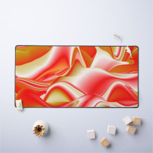 Liefde en Goud Abstract 3D Rainbowart Bureaumat