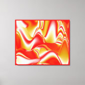 Liefde en Goud Abstract 3D Rainbowart Canvas Afdruk (Voorkant)