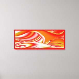 Liefde en Goud Abstract 3D Rainbowart Canvas Afdruk