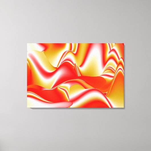 Liefde en Goud Abstract 3D Rainbowart Canvas Afdruk (Voorkant)