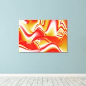 Liefde en Goud Abstract 3D Rainbowart Canvas Afdruk (Insitu (Houten vloer))