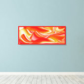 Liefde en Goud Abstract 3D Rainbowart Canvas Afdruk (Insitu (Houten vloer))