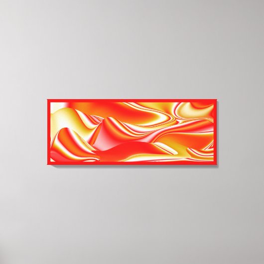 Liefde en Goud Abstract 3D Rainbowart Canvas Afdruk (Voorkant)