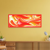 Liefde en Goud Abstract 3D Rainbowart Canvas Afdruk (Insitu (Woonkamer))