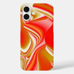 Liefde en Goud Abstract 3D Rainbowart iPhone 16 Plus Hoesje