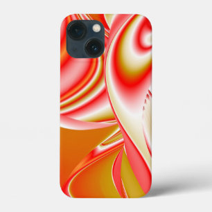 Liefde en Goud Abstract 3D Rainbowart iPhone 13 Mini Hoesje