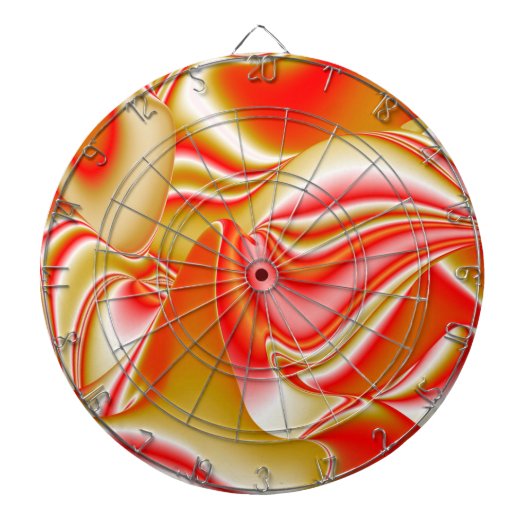 Liefde en Goud Abstract 3D Rainbowart Dartbord (Voorkant)