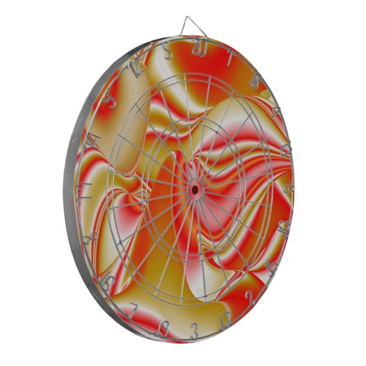 Liefde en Goud Abstract 3D Rainbowart Dartbord (Voorkant Links)