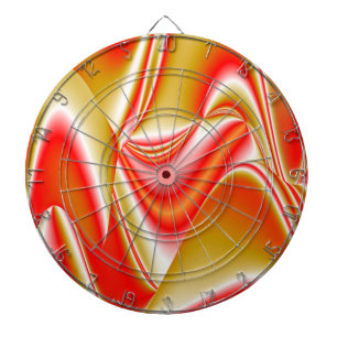 Liefde en Goud Abstract 3D Rainbowart Dartbord