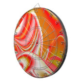 Liefde en Goud Abstract 3D Rainbowart Dartbord (Voorkant Rechts)
