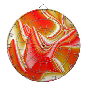 Liefde en Goud Abstract 3D Rainbowart Dartbord