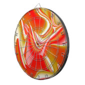 Liefde en Goud Abstract 3D Rainbowart Dartbord (Voorkant Rechts)