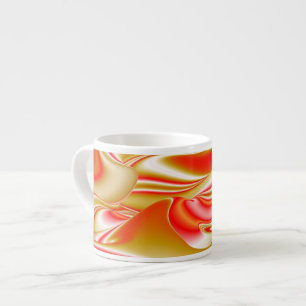 Liefde en Goud Abstract 3D Rainbowart Espresso Kop