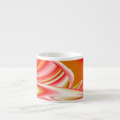 Liefde en Goud Abstract 3D Rainbowart Espresso Kop (Voorkant)