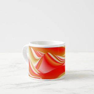 Liefde en Goud Abstract 3D Rainbowart Espresso Kop