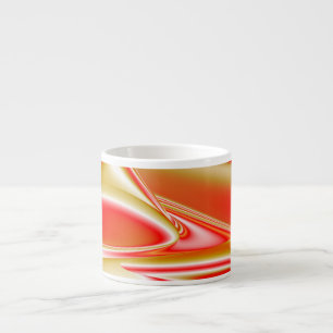 Liefde en Goud Abstract 3D Rainbowart Espresso Kop