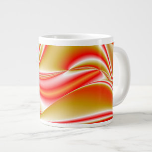Liefde en Goud Abstract 3D Rainbowart Extra Grote Beker