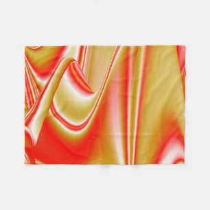 Liefde en Goud Abstract 3D Rainbowart Fleece Deken