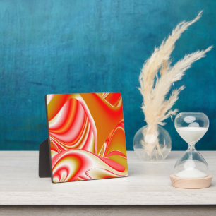 Liefde en Goud Abstract 3D Rainbowart Fotoplaat
