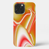 Liefde en Goud Abstract 3D Rainbowart iPhone Hoesje (Achterkant)