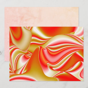 Liefde en Goud Abstract 3D Rainbowart Kaart