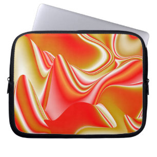 Liefde en Goud Abstract 3D Rainbowart Laptop Sleeve