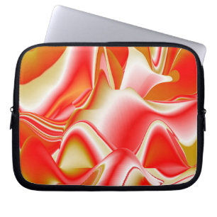 Liefde en Goud Abstract 3D Rainbowart Laptop Sleeve