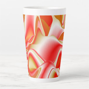 Liefde en Goud Abstract 3D Rainbowart Latte Mok