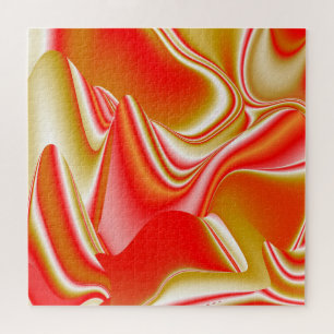 Liefde en Goud Abstract 3D Rainbowart Legpuzzel