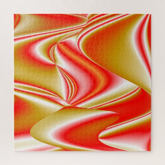 Liefde en Goud Abstract 3D Rainbowart Legpuzzel (Verticaal)